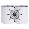 10 oz. White Stainless Steel Short Tumbler Thumbnail