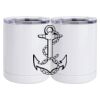 10 oz. White Stainless Steel Short Tumbler Thumbnail