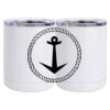 10 oz. White Stainless Steel Short Tumbler Thumbnail