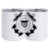 10 oz. White Stainless Steel Short Tumbler Thumbnail