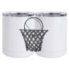 10 oz. White Stainless Steel Short Tumbler Thumbnail