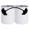 10 oz. White Stainless Steel Short Tumbler Thumbnail
