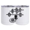 10 oz. White Stainless Steel Short Tumbler Thumbnail