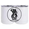 10 oz. White Stainless Steel Short Tumbler Thumbnail