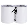 10 oz. White Stainless Steel Short Tumbler Thumbnail