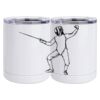 10 oz. White Stainless Steel Short Tumbler Thumbnail
