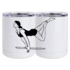 10 oz. White Stainless Steel Short Tumbler Thumbnail