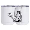 10 oz. White Stainless Steel Short Tumbler Thumbnail