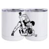 10 oz. White Stainless Steel Short Tumbler Thumbnail