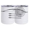 10 oz. White Stainless Steel Short Tumbler Thumbnail