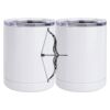 10 oz. White Stainless Steel Short Tumbler Thumbnail
