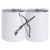 10 oz. White Stainless Steel Short Tumbler Thumbnail