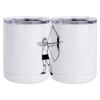 10 oz. White Stainless Steel Short Tumbler Thumbnail