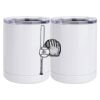 10 oz. White Stainless Steel Short Tumbler Thumbnail