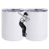 10 oz. White Stainless Steel Short Tumbler Thumbnail