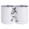 10 oz. White Stainless Steel Short Tumbler Thumbnail
