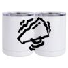 10 oz. White Stainless Steel Short Tumbler Thumbnail