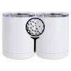 10 oz. White Stainless Steel Short Tumbler Thumbnail