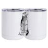 10 oz. White Stainless Steel Short Tumbler Thumbnail