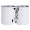 10 oz. White Stainless Steel Short Tumbler Thumbnail