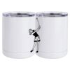 10 oz. White Stainless Steel Short Tumbler Thumbnail