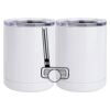 10 oz. White Stainless Steel Short Tumbler Thumbnail