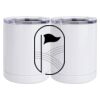 10 oz. White Stainless Steel Short Tumbler Thumbnail