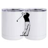 10 oz. White Stainless Steel Short Tumbler Thumbnail