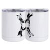 10 oz. White Stainless Steel Short Tumbler Thumbnail