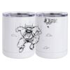 10 oz. White Stainless Steel Short Tumbler Thumbnail