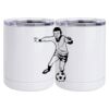 10 oz. White Stainless Steel Short Tumbler Thumbnail