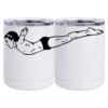 10 oz. White Stainless Steel Short Tumbler Thumbnail