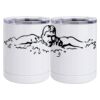 10 oz. White Stainless Steel Short Tumbler Thumbnail