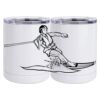 10 oz. White Stainless Steel Short Tumbler Thumbnail