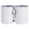 10 oz. White Stainless Steel Short Tumbler Thumbnail