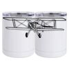 10 oz. White Stainless Steel Short Tumbler Thumbnail