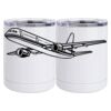 10 oz. White Stainless Steel Short Tumbler Thumbnail