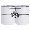 10 oz. White Stainless Steel Short Tumbler Thumbnail