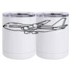 10 oz. White Stainless Steel Short Tumbler Thumbnail