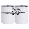 10 oz. White Stainless Steel Short Tumbler Thumbnail