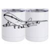 10 oz. White Stainless Steel Short Tumbler Thumbnail