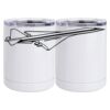 10 oz. White Stainless Steel Short Tumbler Thumbnail