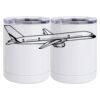 10 oz. White Stainless Steel Short Tumbler Thumbnail