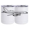 10 oz. White Stainless Steel Short Tumbler Thumbnail