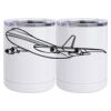 10 oz. White Stainless Steel Short Tumbler Thumbnail