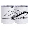 10 oz. White Stainless Steel Short Tumbler Thumbnail