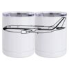10 oz. White Stainless Steel Short Tumbler Thumbnail