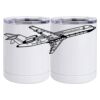 10 oz. White Stainless Steel Short Tumbler Thumbnail
