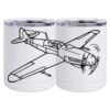 10 oz. White Stainless Steel Short Tumbler Thumbnail