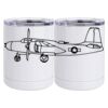 10 oz. White Stainless Steel Short Tumbler Thumbnail